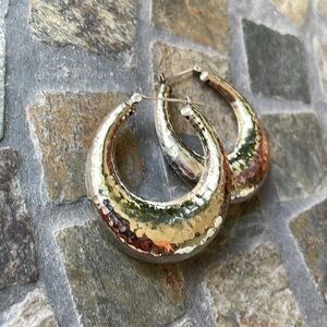 Sterling Silver 35mm Hoop Earrings